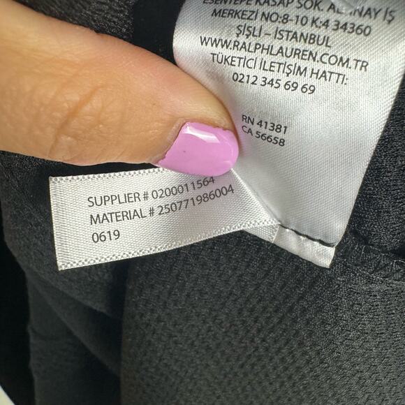 Lauren Ralph Lauren Black Fit Flare Black Textured Career Dress Size 4 LBD LRL - Picture 7 of 11